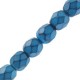 Czech Fire polished faceted glass beads 4mm Snake color Jet galaxy blue